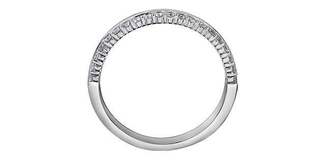 14K White Gold 0.25cttw Diamond Ring