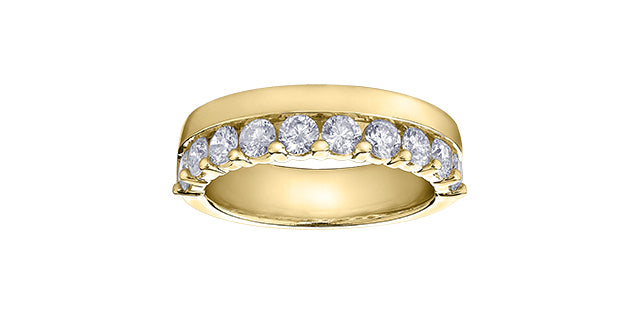 14K Yellow Gold 1.00cttw Diamond Band