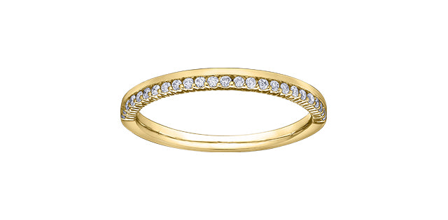 10K Yellow Gold 0.15cttw Diamond Band