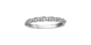 10K White Gold Diamond Ring