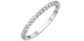 10K White Gold 0.12cttw Diamond Band