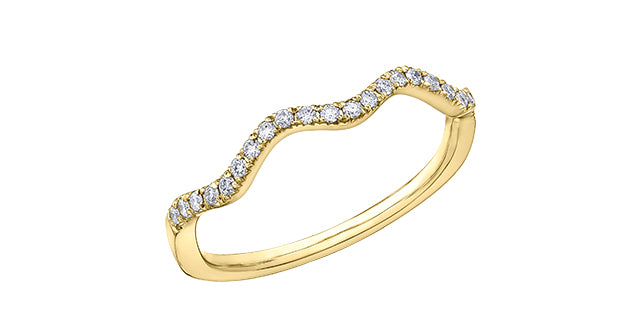 10K Yellow Gold 0.15cttw Diamond Ring