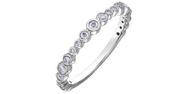 10K White Gold 0.255cttw Diamond Ring