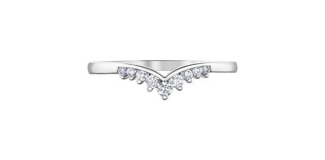 10K White Gold 0.15cttw Diamond Ring