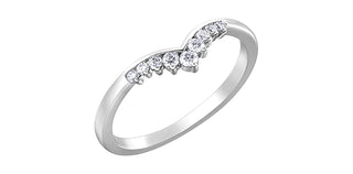 10K White Gold 0.15cttw Diamond Ring