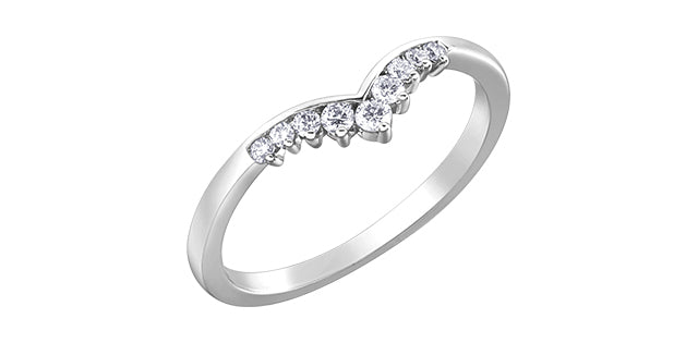 14K White Gold 0.25cttw Diamond Ring