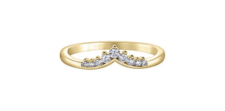 10K Yellow/White  Gold Diamond Wedding Ring