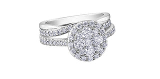 10K White Gold 0.25cttw Diamond Ring / Band