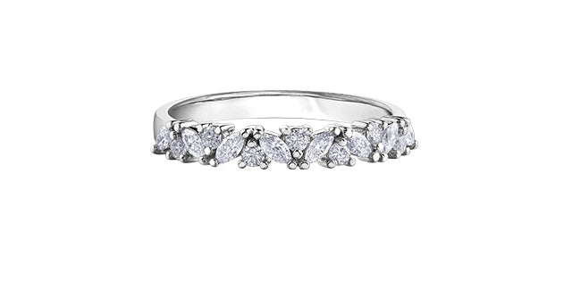 14K White Gold 0.35cttw Diamond Ring