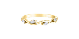 10K Yellow Gold 0.14 cttw Diamond Ring
