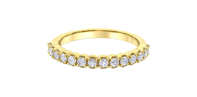 14K Yellow Gold 0.40cttw Canadian Diamond Band