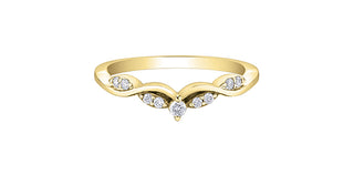 10K Yellow Gold 0.11 cttw Diamond Ring