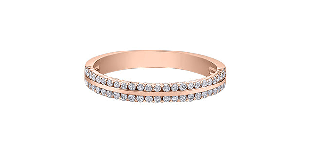 10K Rose Gold 0.25cttw Diamond Ring