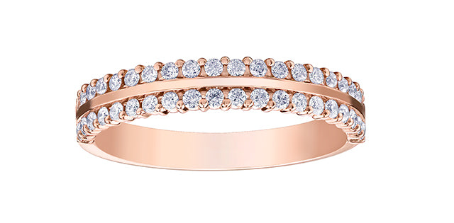 10K Rose Gold 0.33cttw Diamond Ring