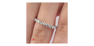 18K White Gold & Palladium Alloy (hypoallergenic) 1.00cttw Canadian Diamond Band