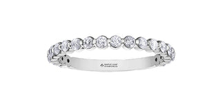 18K White Gold & Palladium Alloy (hypoallergenic) 0.50cttw Canadian Diamond Band