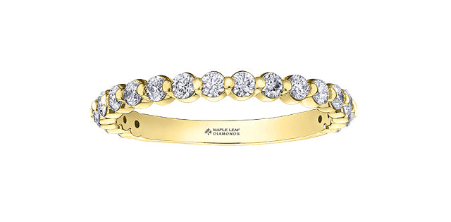 18K Yellow Gold 0.60cttw Canadian Diamond Band