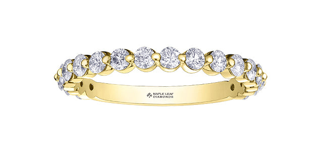 18K Yellow Gold 0.75cttw Canadian Diamond Band