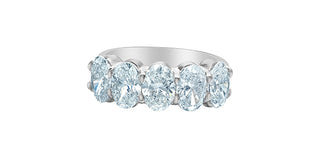 Tracking - 14K White Gold 3.50cttw Oval Shape Lab Grown Diamond Ring