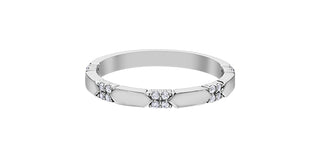 10K White Gold 0.12cttw Diamond Ring