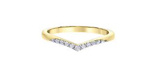 10K Yellow Gold 0.12cttw Diamond Ring