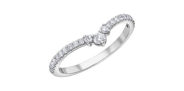 10K White Gold 0.33cttw Diamond Ring