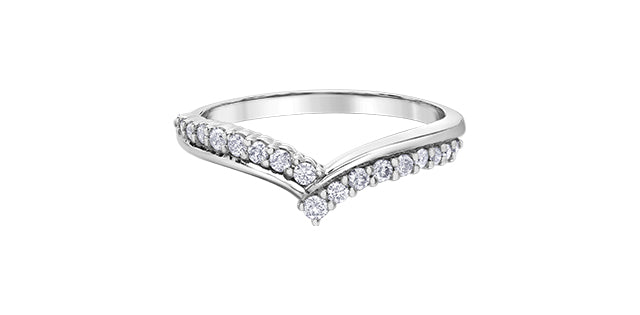 10K White Gold 0.20cttw Diamond Ring