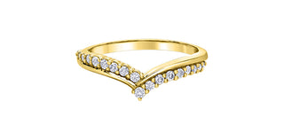 10K Yellow Gold 0.20 cttw Diamond Ring