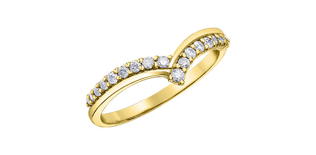 10K Yellow Gold 0.20 cttw Diamond Ring
