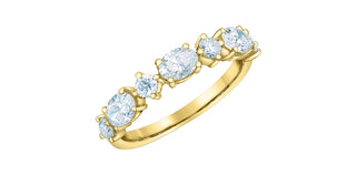 14K Yellow Gold 1.01cttw Lab Grown Canadian Diamond Ring