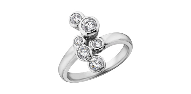 14K White Gold 0.50cttw Diamond Ring