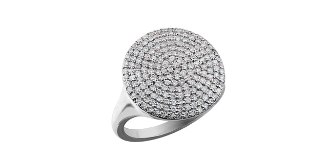 10K White Gold 0.75 cttw Diamond Ring