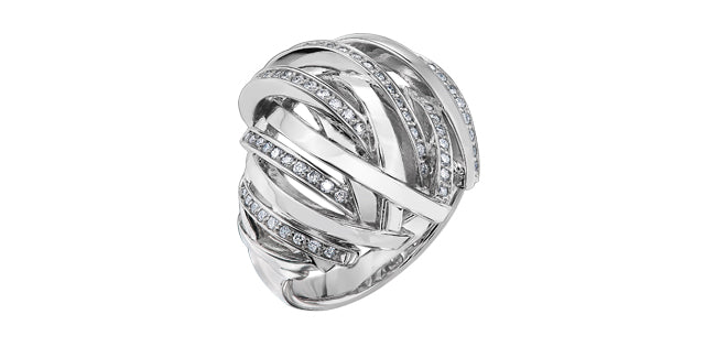 10K White Gold 0.40 cttw Diamond Ring