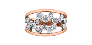 14K White & Rose Gold 0.50cttw Diamond Ring