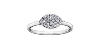 10K White Gold 0.15cttw Diamond Ring