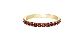 Tracking - 10K Yellow Gold Garnet Ring
