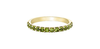 10K Yellow Gold Peridot Ring