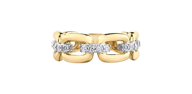 10K 2 Tone Gold 1.00cttw Diamond Ring