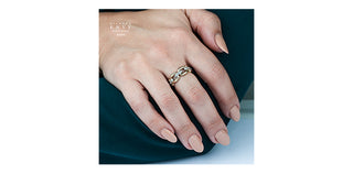 10K 2 Tone Gold 0.50cttw Diamond Ring