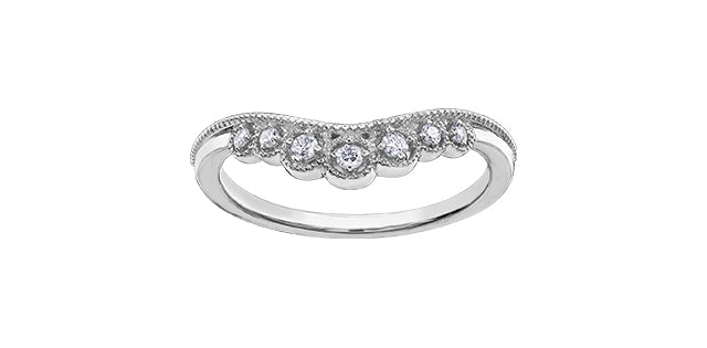 10K White Gold Diamond Wedding Ring