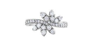 10K White Gold 0.80cttw Diamond Ring