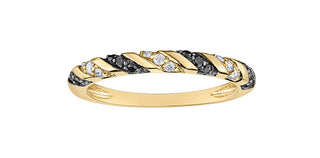 10K Yellow Gold 0.21cttw Canadian Diamond Ring