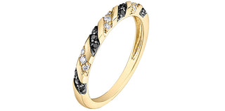 10K Yellow Gold 0.21cttw Canadian Diamond Ring