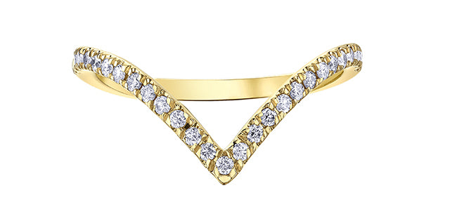 10K Yellow Gold 0.20cttw Diamond Ring