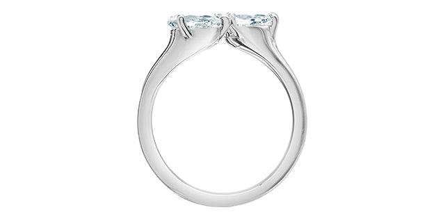 14K Gold 1.50cttw Lab Grown Pear Cut Diamond Ring