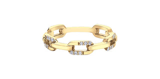 10K Yellow Gold 0.10cttw Diamond Ring