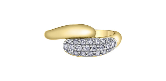 10K Yellow Gold 0.38cttw Diamond Ring