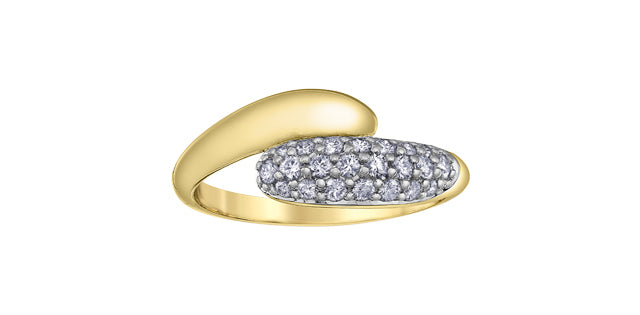 10K Yellow Gold 0.38cttw Diamond Ring