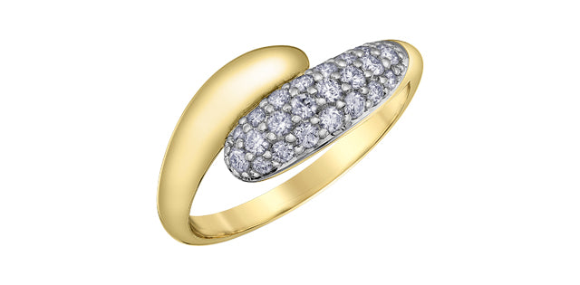 10K Yellow Gold 0.38cttw Diamond Ring