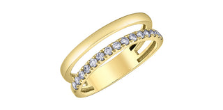 10K Yellow Gold 0.3cttw Canadian Diamond Ring